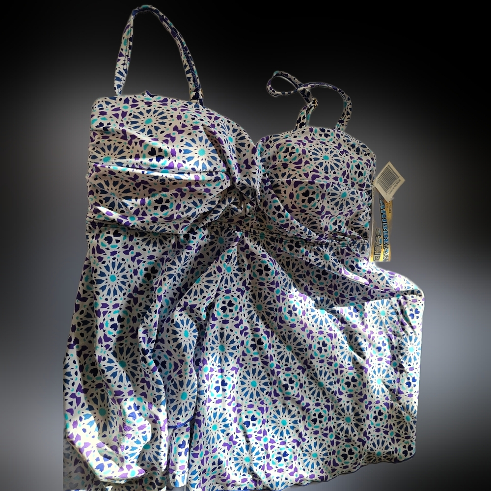 Caribbean Multicolor Patterned Fabric